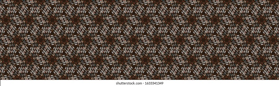 Hand drawn whimsical scribble lines seamless pattern. Vector criss cross painterly ribbon trim banner. Doodle marks background. Playful gender neutral abstract geometric sketch repeat. Washi tape edge