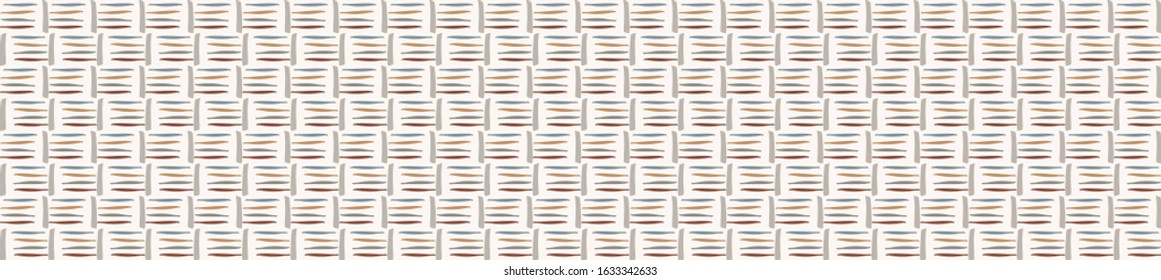 Hand drawn whimsical scribble lines seamless pattern. Vector broken stripe ribbon trim banner. Doodle marks background. Playful gender neutral abstract geometric sketch repeat. Washi tape edge