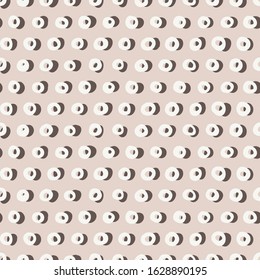 Hand drawn whimsical spotty dots seamless pattern. Vector wonky appaloosa spotted circle background. Playful irregular hand drawn sketchy repeat all over print. Minimal vintage fashion textile.
