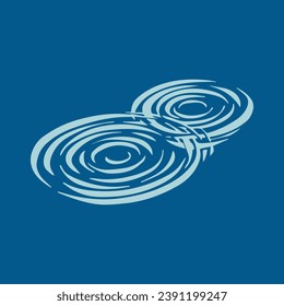 Hand drawn whirlpool logo. Vector illustration