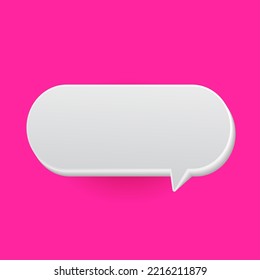 Hand drawn white blank speech bubble vector