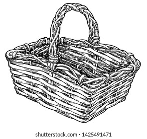 2,050 Cane shopping baskets Images, Stock Photos & Vectors | Shutterstock