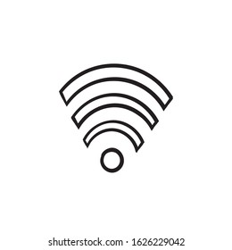 hand drawn Wifi icon for interface design. Vector wlan access, wireless wifi hotspot signal sign, icon, symbol.doodle