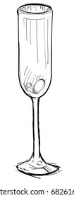 Hand Drawn Wine Element
