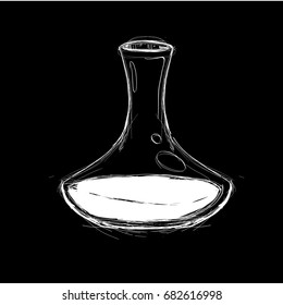 Hand Drawn Wine Element