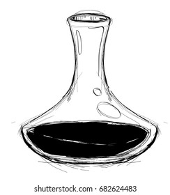 Hand Drawn Wine Element