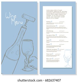 Hand Drawn Wine Element 