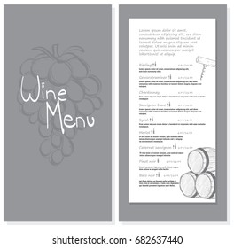 Hand Drawn Wine Element 
