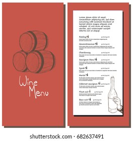 Hand Drawn Wine Element 