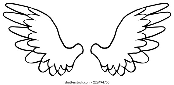 148,683 Hand drawn wings Images, Stock Photos & Vectors | Shutterstock