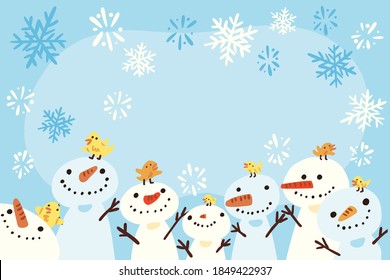 hand drawn winter background vector design illustration