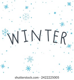Hand drawn winter element. Vector illustration.