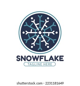 vector del logotipo de invierno dibujado a mano