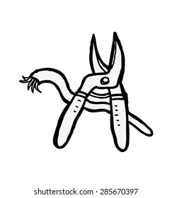 hand drawn wire cutter