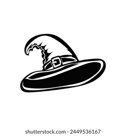 hand drawn witch hat vector illustration design