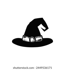 hand drawn witch hat vector illustration design