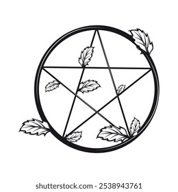 Hand Drawn Witcher Illustration - Pentagram