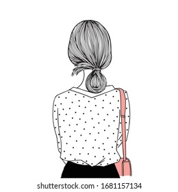 handgezeichnete Frauen einzeln