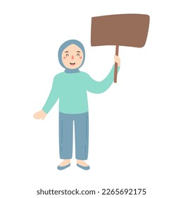 hand drawn women's equality day illustration