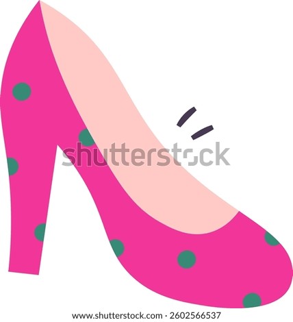 Hand Drawn Women's Shoe Vector Illustration
