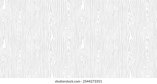 Hand drawn wood plank, seamless pattern, wood texture, light gray background, vector design