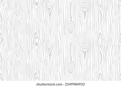 Hand drawn wood plank, seamless pattern, wood texture, light gray background, vector design