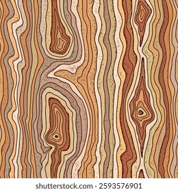 Hand drawn wood plank, seamless pattern, wood texture, vector design