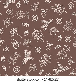 hand drawn wooden seamless