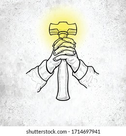 Hand Drawn 
World Labour Day Vector Illustration