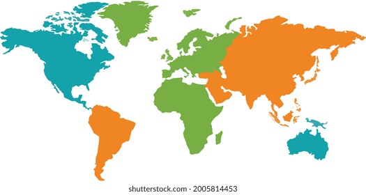 hand drawn world map vector