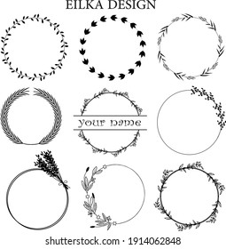 Hand drawn Wreath  Eps Files