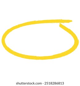 Hand drawn yellow highlight circle