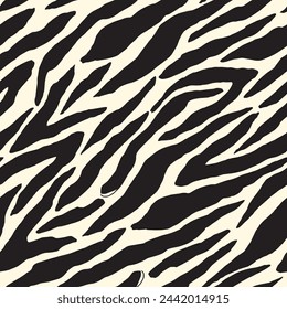 Hand drawn zebra print pattern