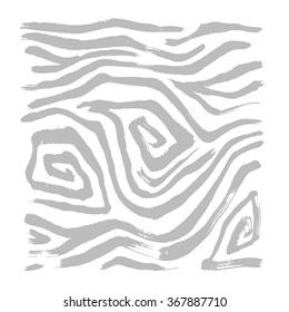 Hand drawn Zebra print - vector