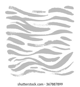 Hand drawn Zebra print - vector
