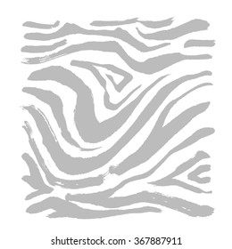 Hand drawn Zebra print - vector