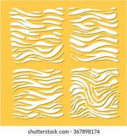 Hand drawn Zebra print - vector