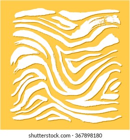 Hand drawn Zebra print - vector