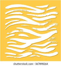 Hand drawn Zebra print - vector
