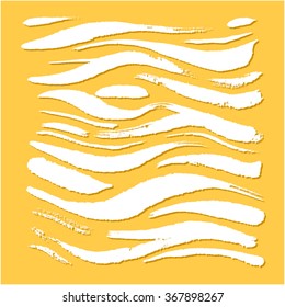 Hand drawn Zebra print - vector