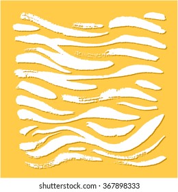 Hand drawn Zebra print - vector