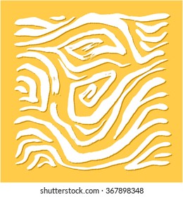 Hand drawn Zebra print - vector