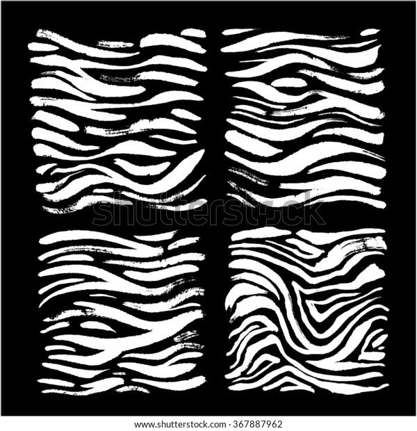 Hand Drawn Zebra Print Vector Stock Vector Royalty Free 367887962 Shutterstock 7793