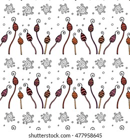 Hand drawn Zen tangle flower pattern. Zen-tangle style. Elegant floral background for cards, invitation, pattern fills, web pages elements, wallpaper, gift paper, fabric print, curtains.