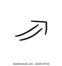 Hand drawn zig zag brush scrible element design