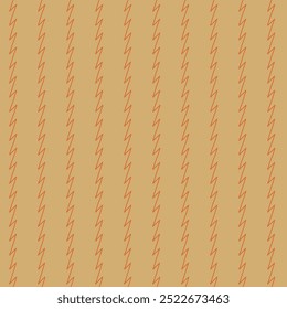 Hand drawn zigzag or chevron-like pattern with diagonal, sharp lines in bright orange against a soft, muted yellow background. Suitable for textiles, wallpapers, or graphic design