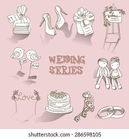 Hand Drawn/Wedding Series/Card Design