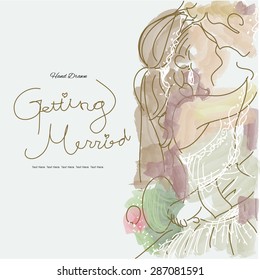 Hand Drawn/Wedding Series/Getting Married