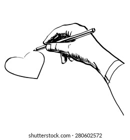 Hand draws. Vector illustration 