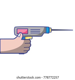 hand with drill equipment repair service